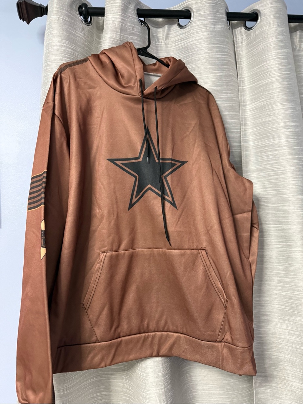 Brown Hoodie with Cowboys Logo